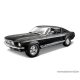 Bburago Ford Mustang GTA Fastback Premium Edition részletgazdag fém modell játék autó, fekete, 1:18 méretarányú