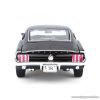 Bburago Ford Mustang GTA Fastback Premium Edition részletgazdag fém modell játék autó, fekete, 1:18 méretarányú