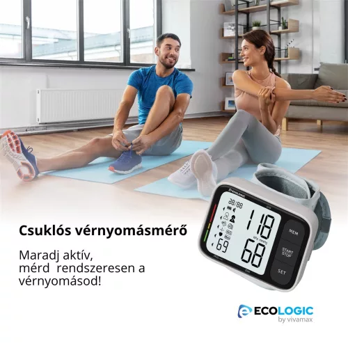 Ecologic csuklós vérnyomásmérő (GYEL07)