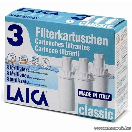 Laica Classic szűrőbetét vízszűrő kancsóhoz, 3 db-os