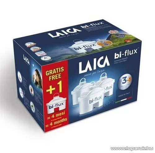 Laica Bi-flux szűrőbetét vízszűrő kancsóhoz, 3+1 db-os
