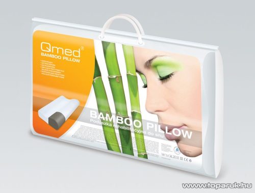 Qmed Bamboo Memóriahabos anatómiai párna, 52 x 32 cm