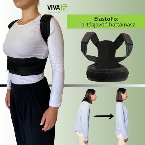 VivaFit GYVFEFIXTH ElastoFix tartásjavító háttámasz merevítéssel és elasztikus pántrendszerrel, többféle méret