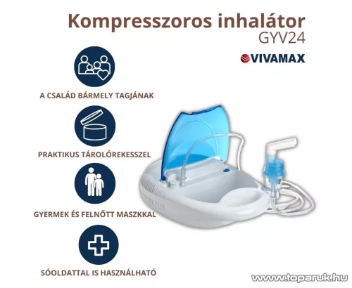 Vivamax GYV24 Kompresszoros inhalátor tároló rekesszel