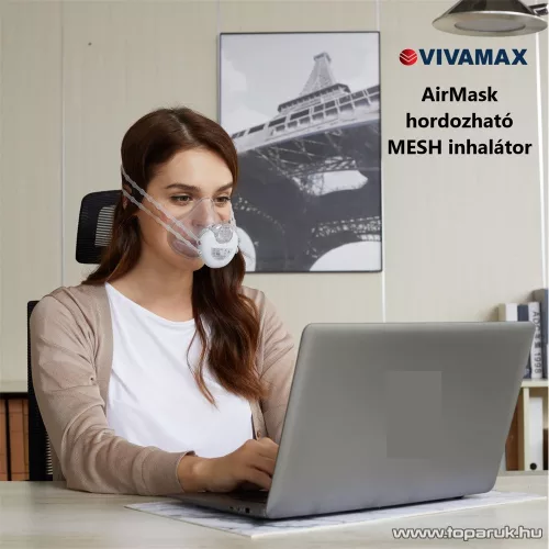 Vivamax GYV29 AirMask hordozható Mesh inhalátor felnőtteknek és gyerekeknek