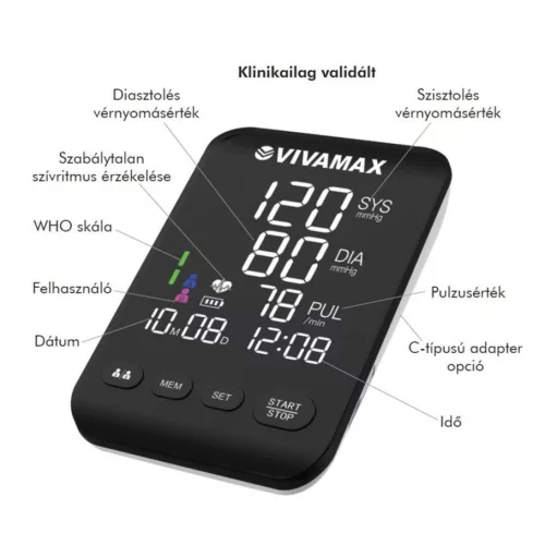 Vivamax V31 felkaros vérnyomásmérő (GYV31)
