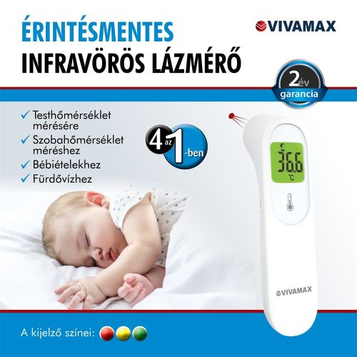 Vivamax GYV34 4 az 1-ben érintés mentes lázmérő infravörös technológiával