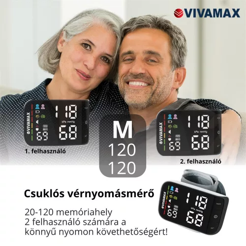 Vivamax V36 csuklós vérnyomásmérő (GYV36)