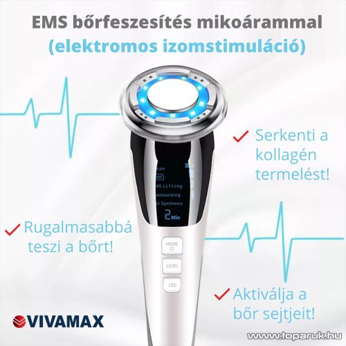 Vivamax GYVAK1 4 az 1-ben Hot & Cool arckezelő készülék EMS technológiával