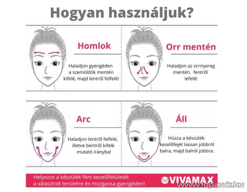 Vivamax GYVAK1 4 az 1-ben Hot & Cool arckezelő készülék EMS technológiával