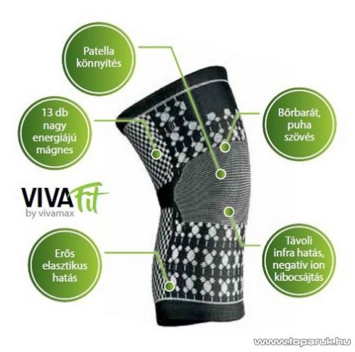 Vivamax GYVFM Mágneses térdszorító turmalinnal, többféle méret