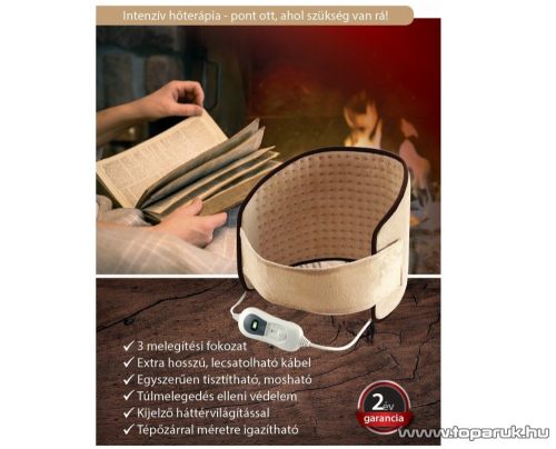 Vivamax GYVH51 Elektromos derékmelegítő, hát- és hasmelegítő fűtőpárna (melegítő öv)