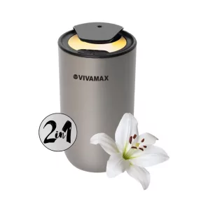   Vivamax GYVH65S ZenSation akkumulátoros illóolaj párologtató, waterless aromadiffúzor autós üzemmóddal, ezüst