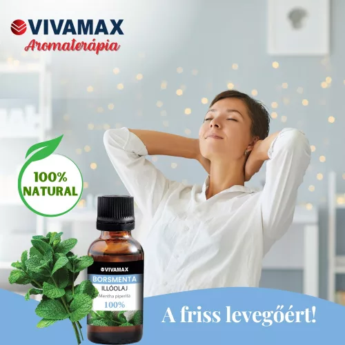 Vivamax Borsmenta 100%-os tisztaságú illóolaj, 10 ml