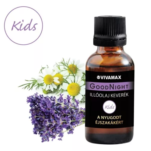 Vivamax GoodNight Kids, a nyugodt alvást támogató illóolaj keverék, 10 ml