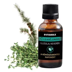   Vivamax ClearLungs, a köhögésmentes napokat támogató illóolaj keverék, 10 ml