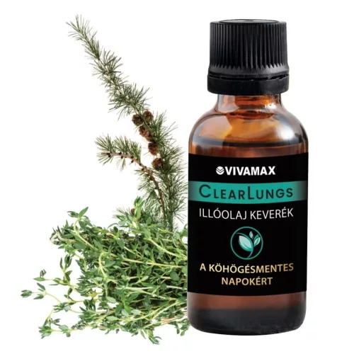 Vivamax ClearLungs, a köhögésmentes napokat támogató illóolaj keverék, 10 ml