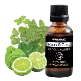   Vivamax Relax&Chill, a nyugodt hétköznapokat támogató illóolaj keverék, 10 ml