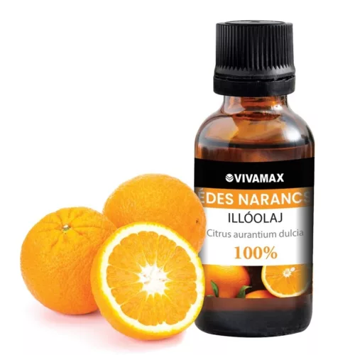 Vivamax Édes narancs 100%-os tisztaságú illóolaj, 10 ml