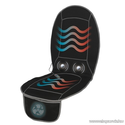 Vivamax GYVM27 hűtő-fűtő autós masszázsülés, 2 motoros, szivargyújtó adapterrel