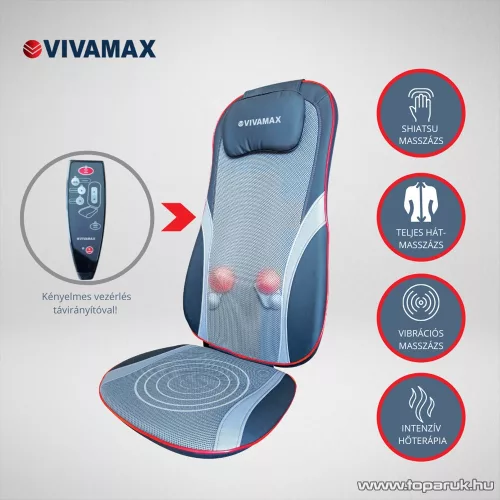 Vivamax GYVM40 Shiatsu masszázsülés autós adapterrel
