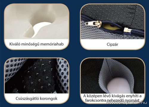 Vivamax GYVMF10 Memóriahabos anatómiai ülőpárna