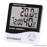   Vivamax GYVPM Hőmérő és páratartalom mérő, ébresztőórával