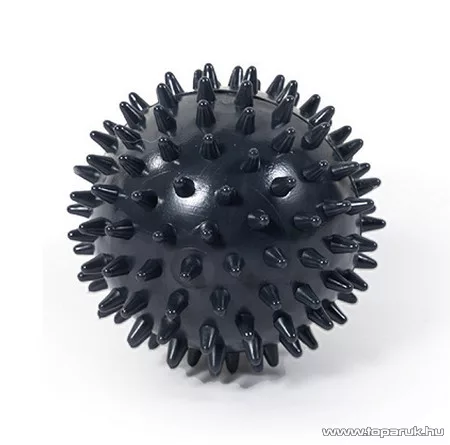 Vivamax GYVTMLF Tüskés masszázslabda, masszírozó labda, 7,5 cm, fekete
