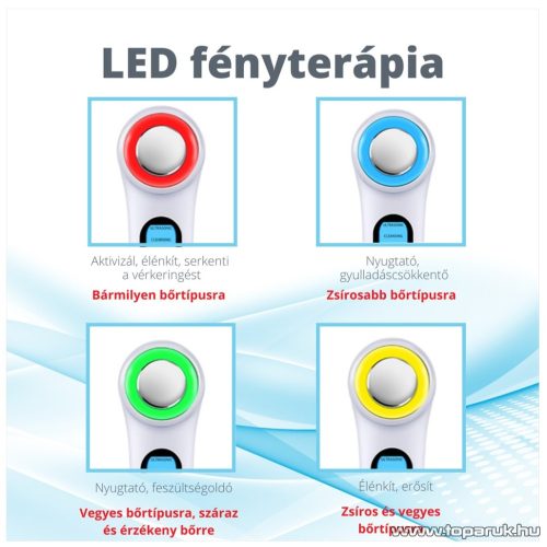 Vivamax GYVUM4 SkinMax Ultrahangos mélymasszázs készülék fényterápiával