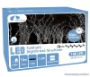 Design Dekor KDK 212 Kültéri toldható 100 LED-es jégszikrázó fényfüzér, 10 méter hosszú, hideg fehér fényű világítással, hideg fehéren csillanó LED-del