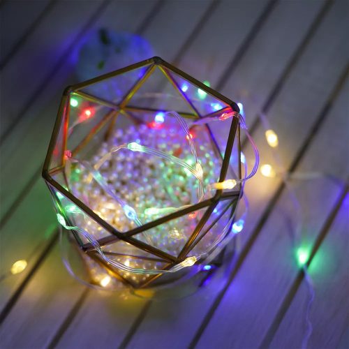 DekorTrend KBU 001 USB-s okos fényfüzér átlátszó kábellel, 100 db MULTI SZÍNES mikro LED-del, távirányítóval / Surplife mobil applikációval vezérelhető, 9,9 m hosszú