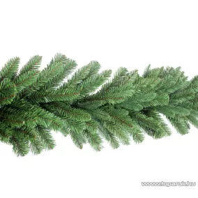   GIRLAND EVERGREEN Zöld színű 2D és 3D ágakból készített extra dús fenyő girland, 270 cm hosszú, 180 ág (KGR 066)