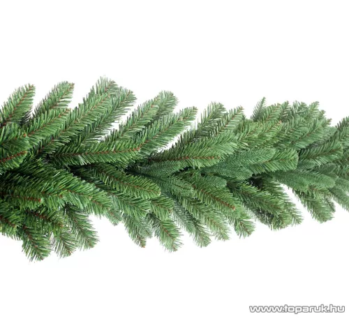 GIRLAND EVERGREEN Zöld színű 2D és 3D ágakból készített extra dús fenyő girland, 270 cm hosszú, 180 ág (KGR 066)