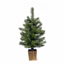   EVERDALE KFA 649 Mini Pine mini asztali műfenyő barna kaspóban 2D + 3D tűlevelekkel, 60 cm