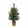 EVERDALE KFA 649 Mini Pine mini asztali műfenyő barna kaspóban 2D + 3D tűlevelekkel, 60 cm