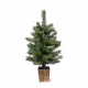 EVERDALE KFA 649 Mini Pine mini asztali műfenyő barna kaspóban 2D + 3D tűlevelekkel, 60 cm