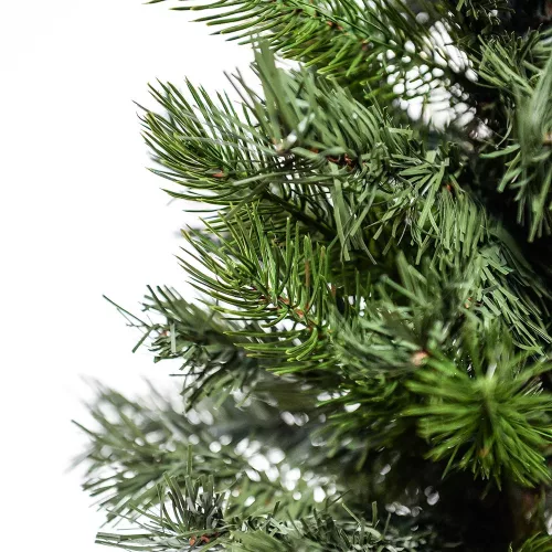 EVERDALE KFA 649 Mini Pine mini asztali műfenyő barna kaspóban 2D + 3D tűlevelekkel, 60 cm