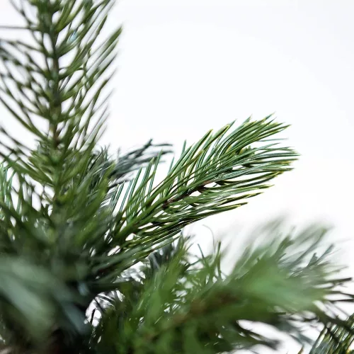 EVERDALE KFA 649 Mini Pine mini asztali műfenyő barna kaspóban 2D + 3D tűlevelekkel, 60 cm
