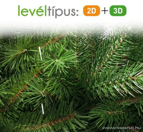 GREEN FLAME 2 és 3 dimenziós valósághű dús műfenyő, 150 cm (KFB 575)