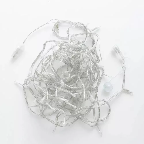 Crystalline KAT 101 WW Kültéri toldható LED fényfüzér, 800 cm, 100 db MELEG FEHÉR LED-del, átlátszó kábel