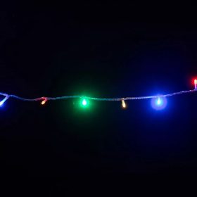   Crystalline KAT 103 MULTI Kültéri toldható LED fényfüzér, 800 cm, 100 db SZÍNES LED-del, átlátszó kábel