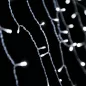   Crystalline KAT 212 WH Kültéri toldható LED jégcsapfüzér, 200 x 90 cm, 138 db HIDEH FEHÉR LED-del, átlátszó kábel