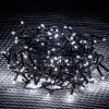 Crystalline KAT 215 WH BK Kültéri toldható LED jégcsapfüzér, 200 x 90 cm, 138 db HIDEG FEHÉR LED-del, fekete színű kábel