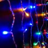 Crystalline KAT 313 MULTI Kültéri toldható LED fényfüggöny, 120 x 120 cm, 144 db SZÍNES LED-del, átlátszó kábel