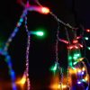 Crystalline KAT 313 MULTI Kültéri toldható LED fényfüggöny, 120 x 120 cm, 144 db SZÍNES LED-del, átlátszó kábel