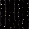 Crystalline KAT 331 WW Kültéri toldható LED fényfüggöny, 90 x 200 cm, 192 db MELEG FEHÉR LED-del, átlátszó kábel