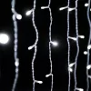 Crystalline KAT 332 WH Kültéri toldható LED fényfüggöny, 90 x 200 cm, 192 db HIDEG FEHÉR LED-del, átlátszó kábel