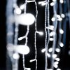 Crystalline KAT 342 WH Kültéri toldható LED fényfüggöny, 200 x 250 cm, 500 db HIDEG FEHÉR LED-del, átlátszó kábel
