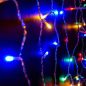   Crystalline KAT 343 MULTI Kültéri toldható LED fényfüggöny, 200 x 250 cm, 500 db SZÍNES LED-del, átlátszó kábel