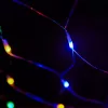 Crystalline KAT 403 MULTI Kültéri toldható LED fényháló, 200 x 100 cm, 96 db SZÍNES LED-del, átlátszó kábel